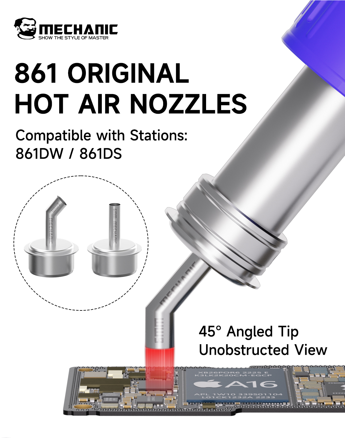 Kit de Bicos de Ar Quente Mech - Hot Air Rework Station 861Dw avaliação e preço